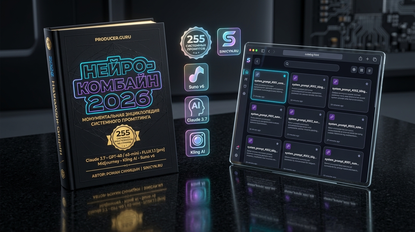 НЕЙРО-КОМБАЙН 2026: Полный комплект книга + интерактивный каталог на планшете
